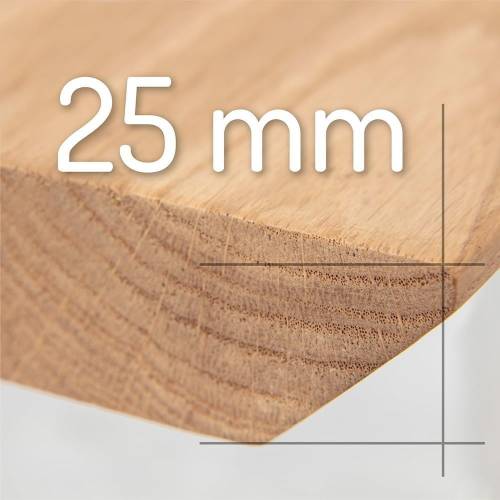 Dębowy blat stołowy grubość 25 mm