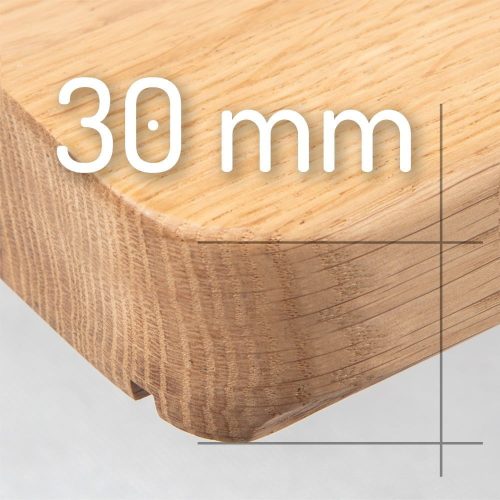 Parapety drewniane wewnętrzne grubość 30 mm